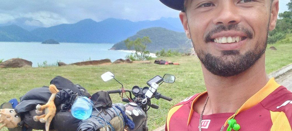 Mochileiro que cruzou o Brasil de moto morre na etapa final da viagem
