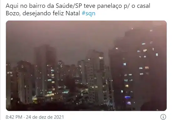 População faz “panelaço” durante pronunciamento de Bolsonaro para o Natal