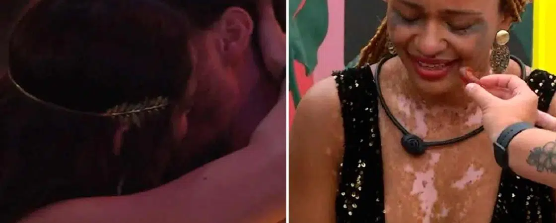 VÍDEO: Eslô e Lucas dão ‘beijaço’ em festa, Natália surta e pede para sair da casa