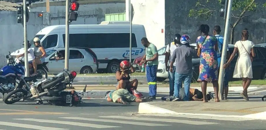 Grave acidente registrado na avenida Jorge Amado