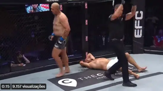 Lutador de MMA quebra perna ao meio durante competição; veja o vídeo