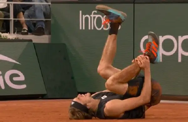 Tenista alemão se lesiona durante partida e Rafael Nadal se garante na final de Roland Garros