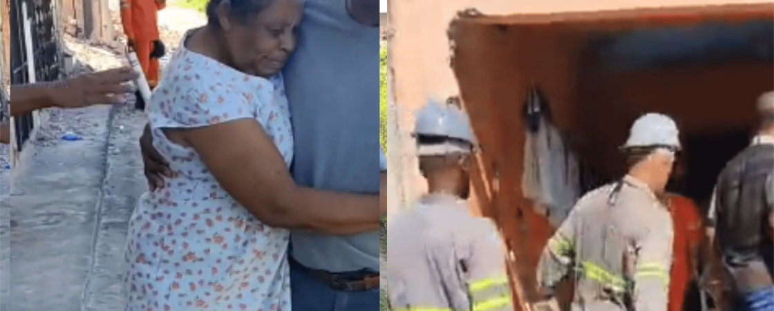 VÍDEO: Família é surpreendida com demolição de casa e idosa passa mal no Jardim Brasília