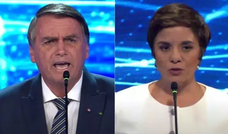 Bolsonaro se irrita e ataca jornalista no primeiro debate entre candidatos à presidência da República