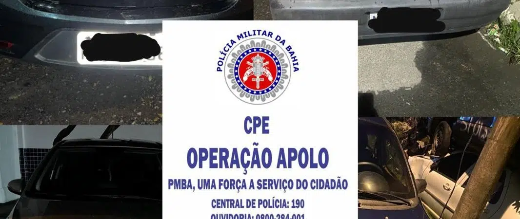 ‘Operação Apolo’ prende dupla por roubo de quatro veículos em Camaçari