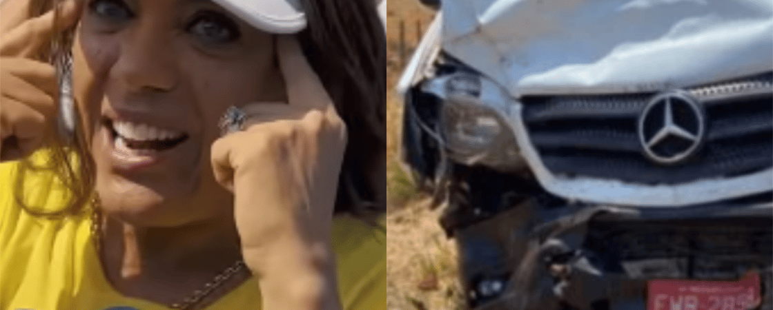 Mulher de governador sofre acidente a caminho carreata