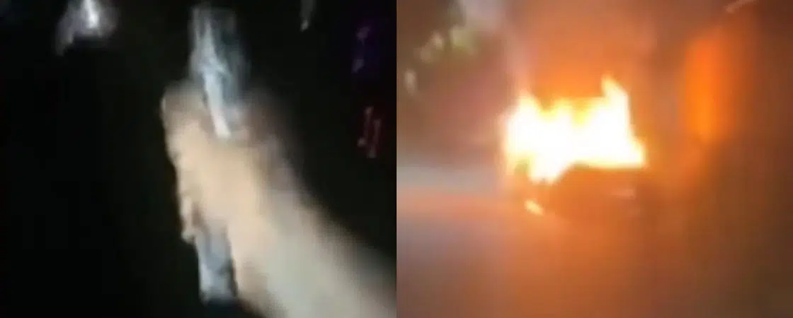 Homem é morto e tem corpo queimado dentro de carro em Salvador; assista
