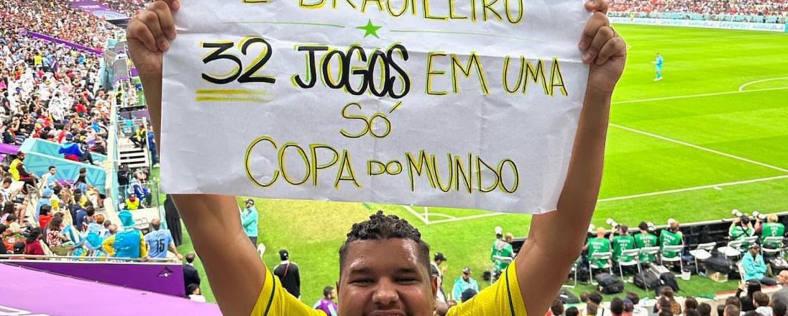 Brasileiro bate recorde mundial como pessoa que mais assistiu jogos na mesma Copa
