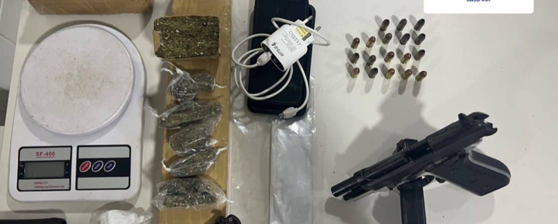 Suspeito armado e portando drogas é preso em Camaçari