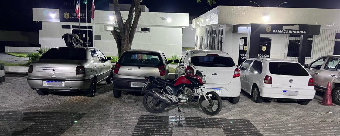 Carros são recuperados em investigação iniciada após tentativa de roubo contra prefeito de Camaçari