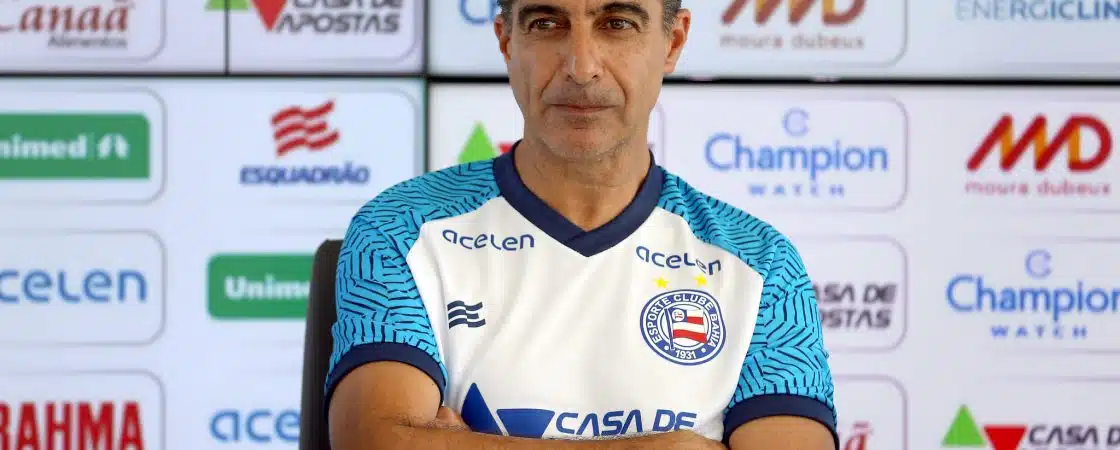 Treinador do Bahia conta com apoio do torcedor no clássico BaVi: “Que sejam o 12º jogador”