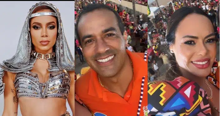 Carnaval: Anitta chama Bruno Reis de ‘delícia’ e esposa do prefeito responde em rede social