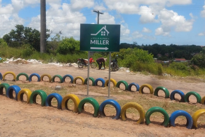 Moradores de residencial acusam Bahia Norte de destruir jardim feito pela comunidade para inibir lixão