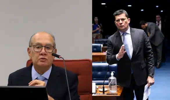 Gilmar Mendes chama Sérgio Moro de “juiz mal formado” e senador rebate
