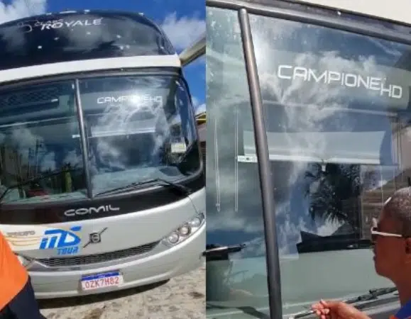 Ônibus de cantora baiana é atingido por tiros