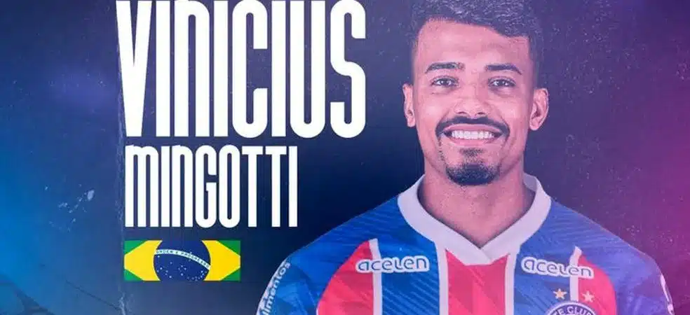 Bahia confirma contratação do atacante Vinicius Mingoti