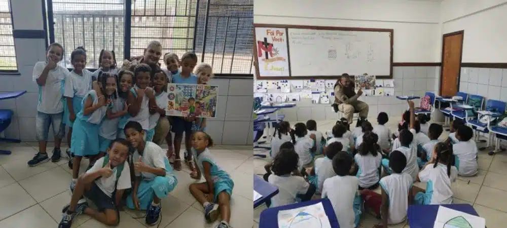 PM realiza aula inaugural do Proerd em escola de Mata de São João