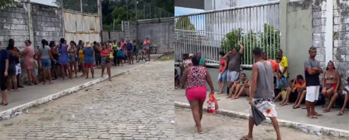 VÍDEO: População sofre com atraso e falta de organização da prefeitura na entrega de Cesta da Páscoa
