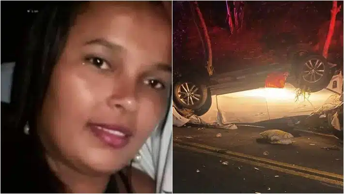 Mulher morre após carro capotar na Bahia; filhos estavam em cadeirinhas de segurança e não se feriram