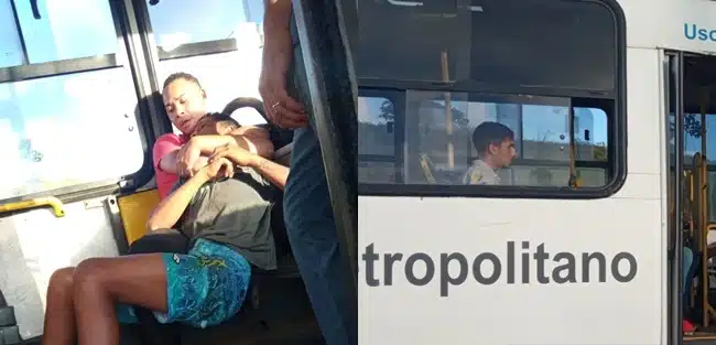 Suspeito é rendido por passageiros ao tentar assaltar ônibus em Simões Filho