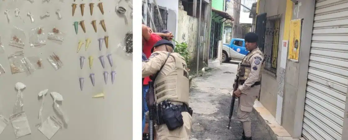 Camaçari: Polícia apreende drogas em Abrantes