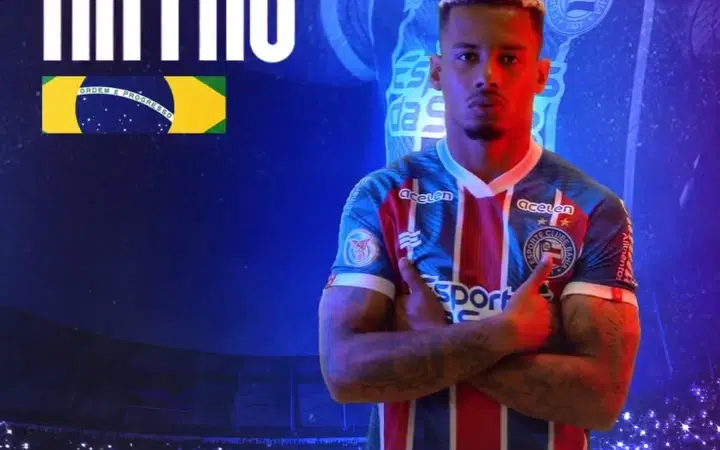 Rafael Ratão é o mais novo atacante do Bahia; contrato vai até 2026
