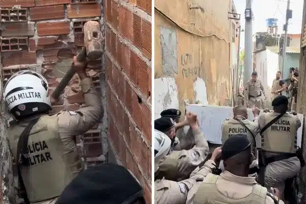 Traficantes fazem barricadas para dificultar acesso da polícia em Salvador