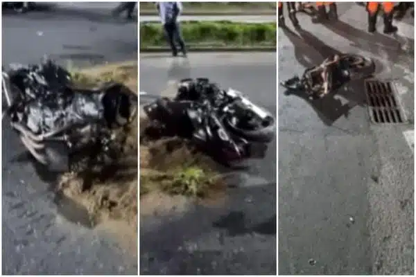 Motociclista morre após bater em poste na Avenida ACM, em Salvador