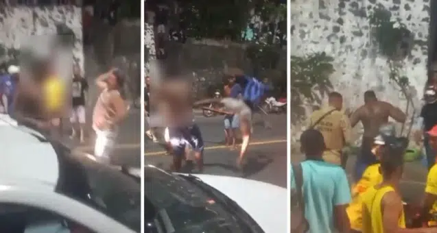 População se revolta e agride suspeito de praticar assaltos em São Marcos