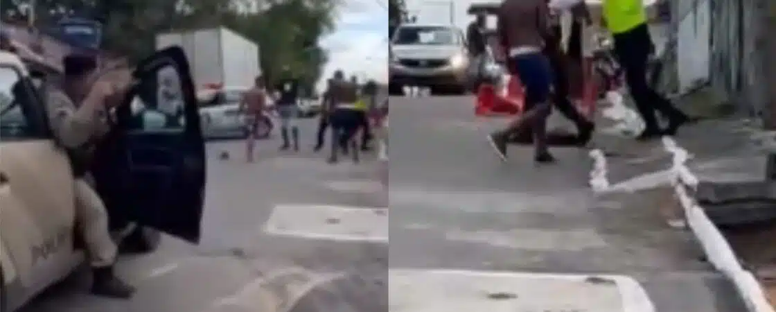 VÍDEO: agentes de trânsito agridem moradores em Simões Filho