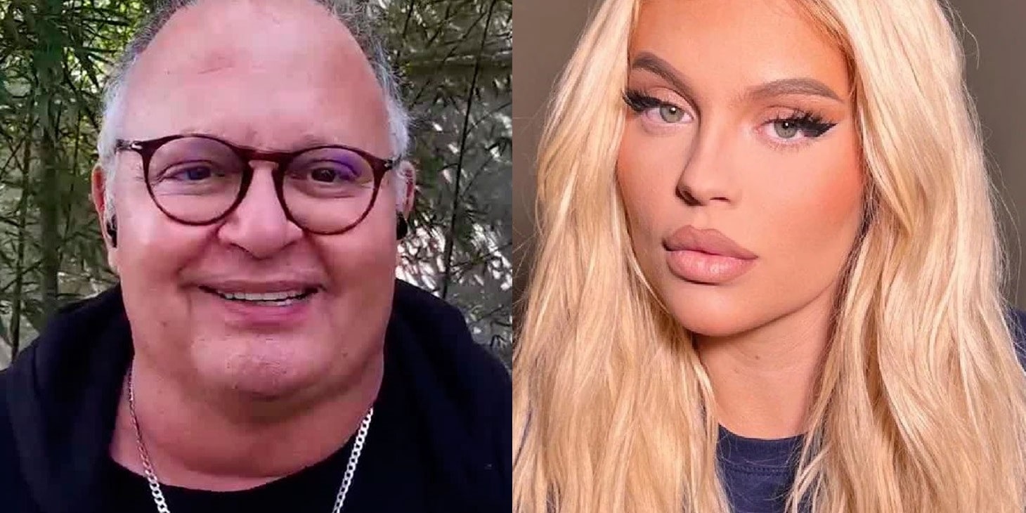 Montagem que mostra Guilherme Arantes e Luísa Sonza