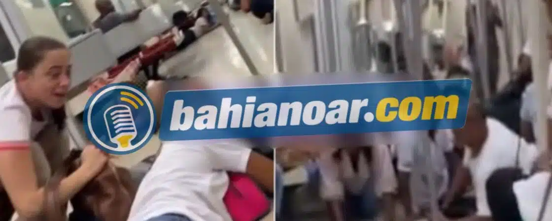 Passageiros se jogam no chão durante tiroteio no Metrô de Salvador