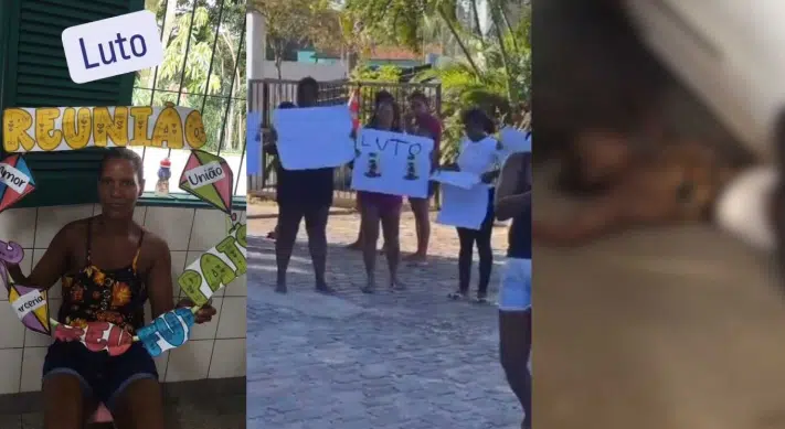 Moradores de Vila de Abrantes fazem protesto após a morte de mulher atropelada e arrastada por carro