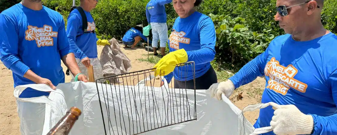 Projeto de descarte correto na praia ocorre em Itacimirim neste domingo