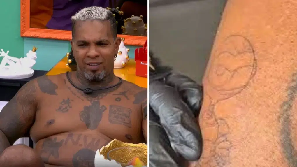 Mesmo com uma rejeição de 78,23%, o cantor Rodriguinho parece ter guardado boas lembranças de sua participação no BBB24. Tanto é que o pagodeiro decidiu eternizar esse momento ao tatuar o “RoBBB”, o mascote do programa, na lateral de sua perna direita.