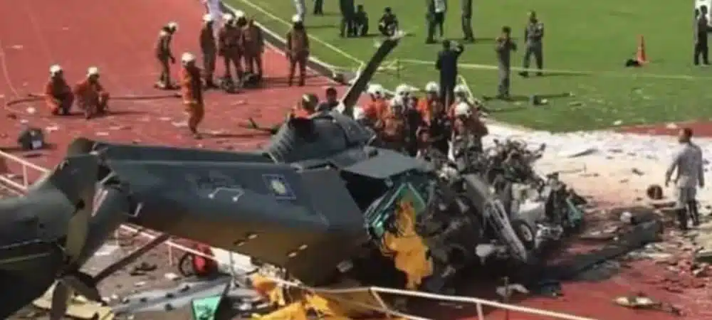 VÍDEO: Dez pessoas morrem após colisão entre helicópteros