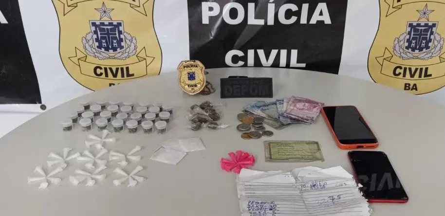 Dois homens suspeitos de tráfico de drogas são presos em Salvador
