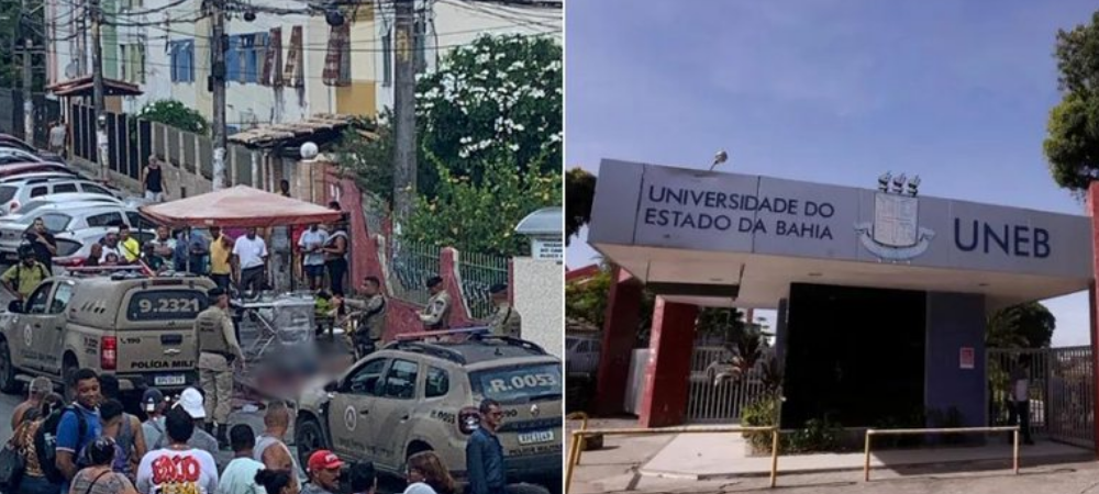 Homem é executado com diversos tiros em frente à universidade em Salvador
