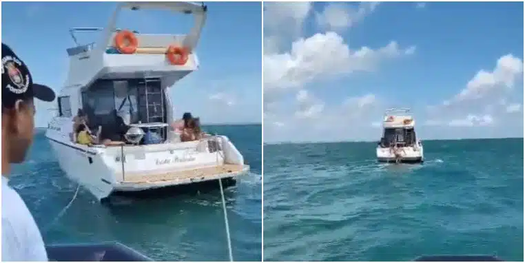 Passageiros são resgatados após lancha dar pane na Baía de Todos os Santos