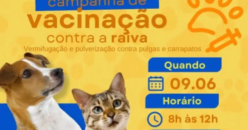 Jardim Limoeiro recebe campanha de vacinação de cães e gatos neste domingo