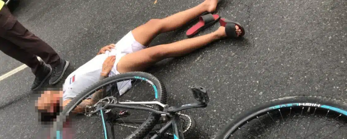 Ciclista sofre acidente após ser atingido por motorista em Camaçari