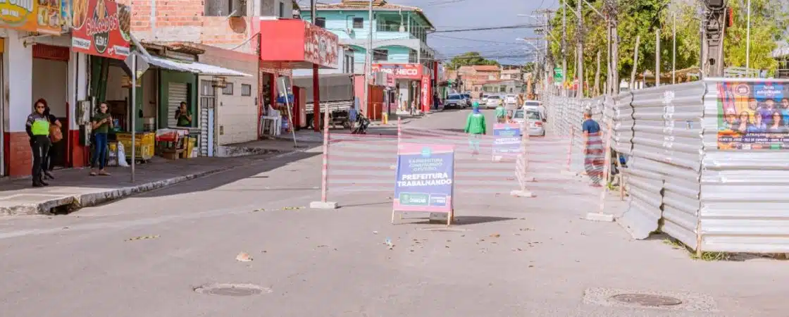 Rua da Praça da Gleba E é interditada por 15 dias